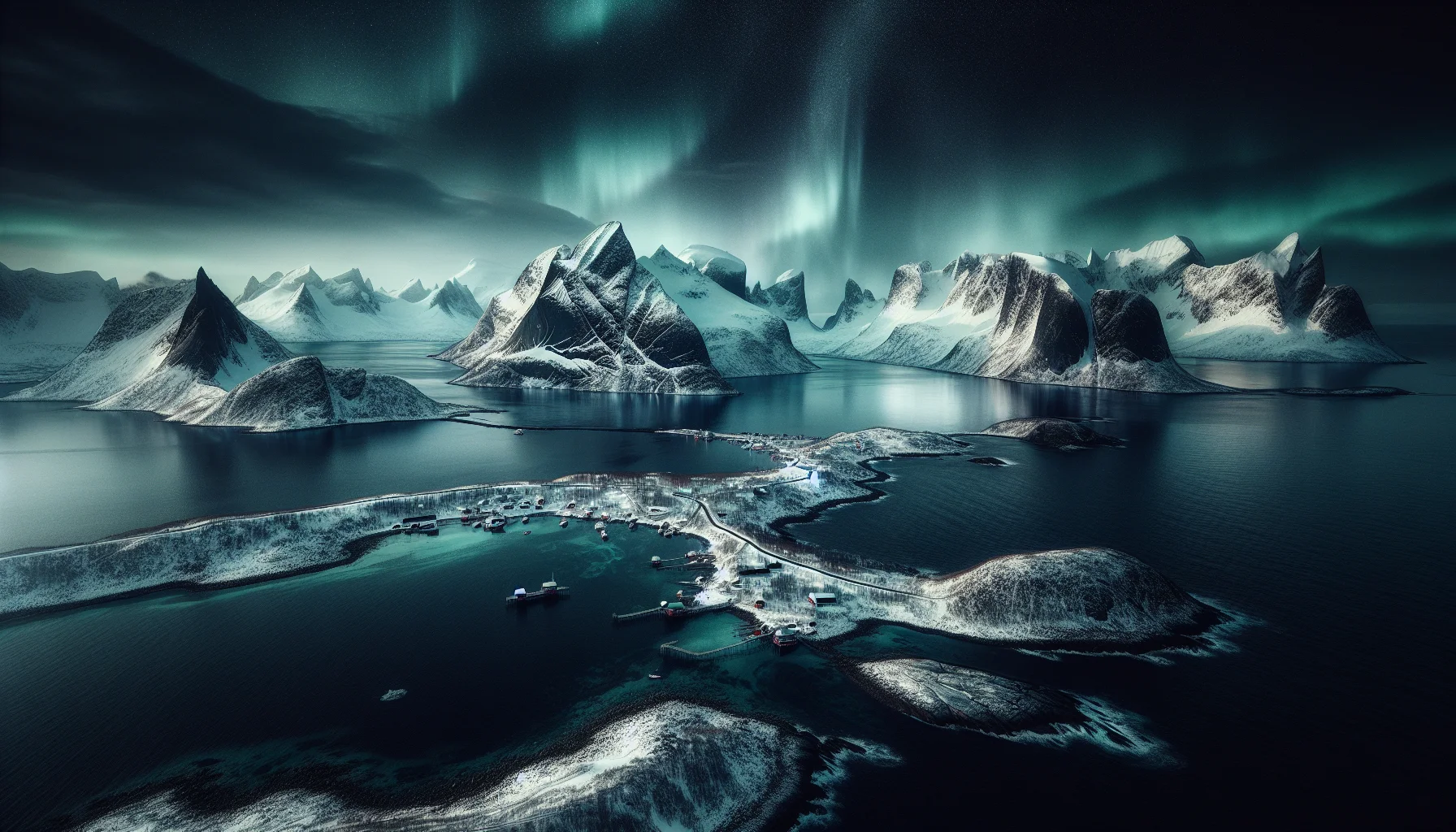 Paysage arctique de la peninsule de Kola dans le Nord de la Russie