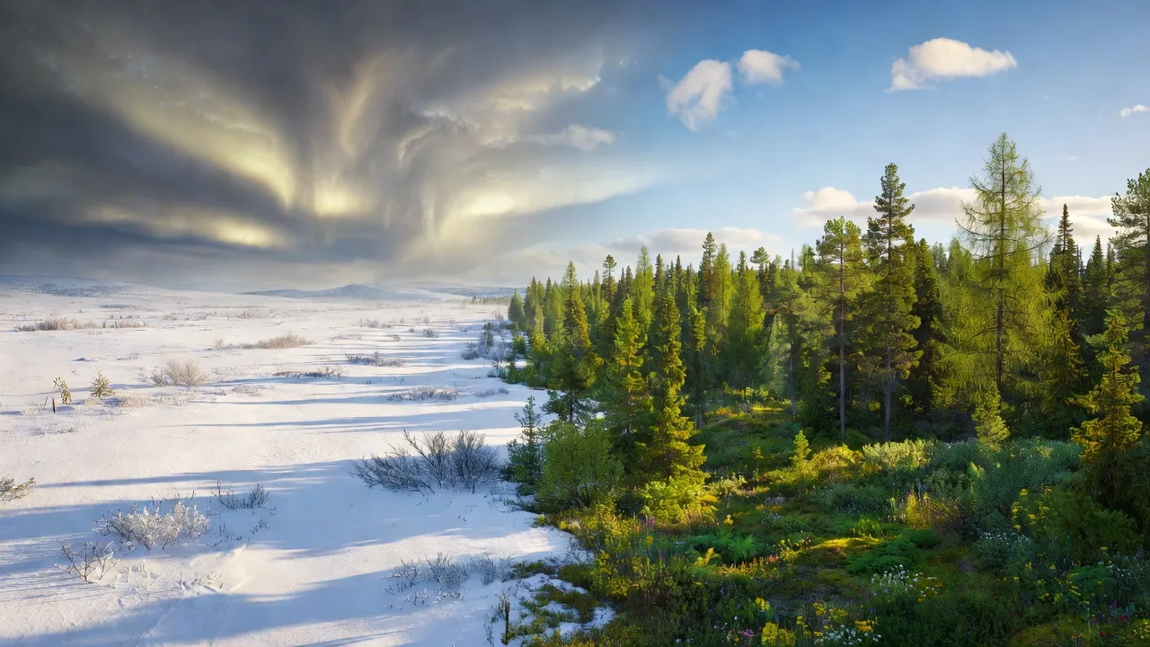 Carte des zones climatiques de Russie, de la toundra arctique à la steppe